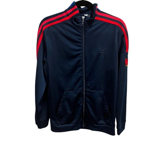 Adidas Boys Youth Size Large Blue And Red Zip Up Jacket Size XL - Picture 3 of 6